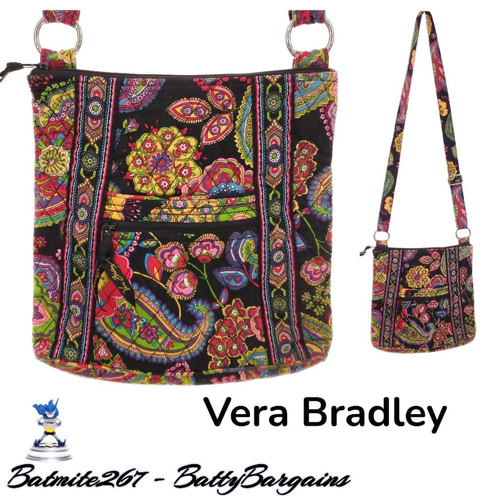 Vera Bradley Paisley Crossbody Bag Hipster Purse